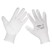 Worksafe Worksafe White Precision Grip Gloves, X-Large - Pack of 6 Pairs Worksafe - Dynamic Drive