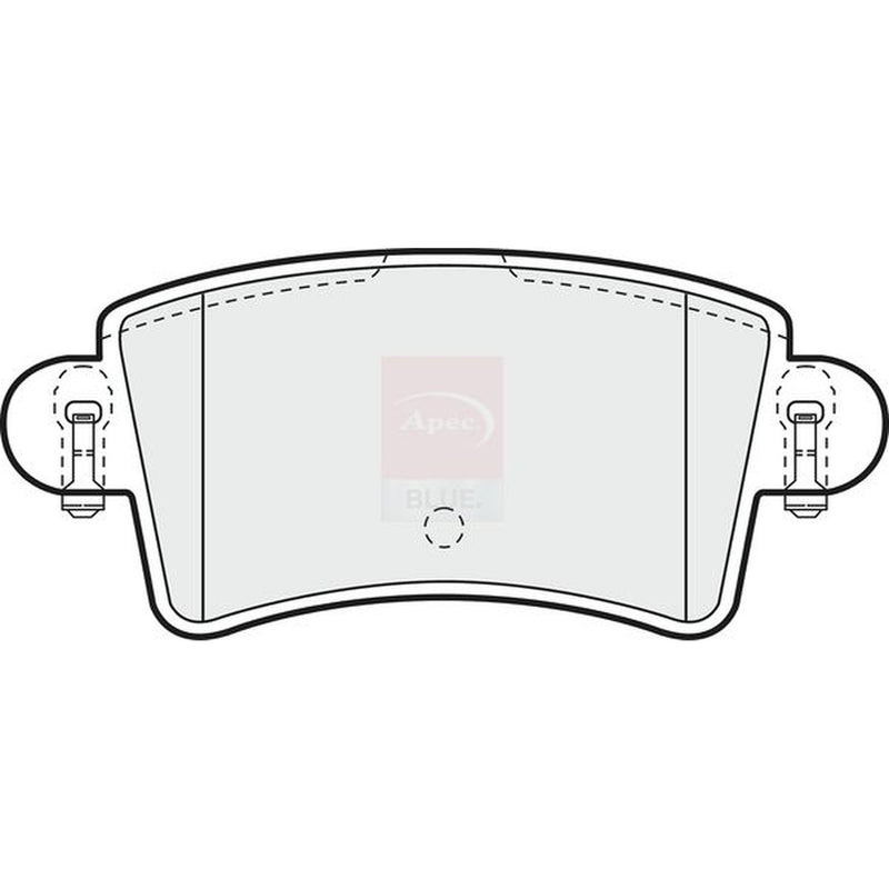 Apec Rear Brake Pad Set fits Nissan Interstar 2002-2006