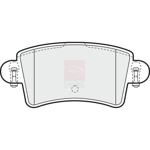 Apec Rear Brake Pad Set fits Nissan Interstar 2002-2006