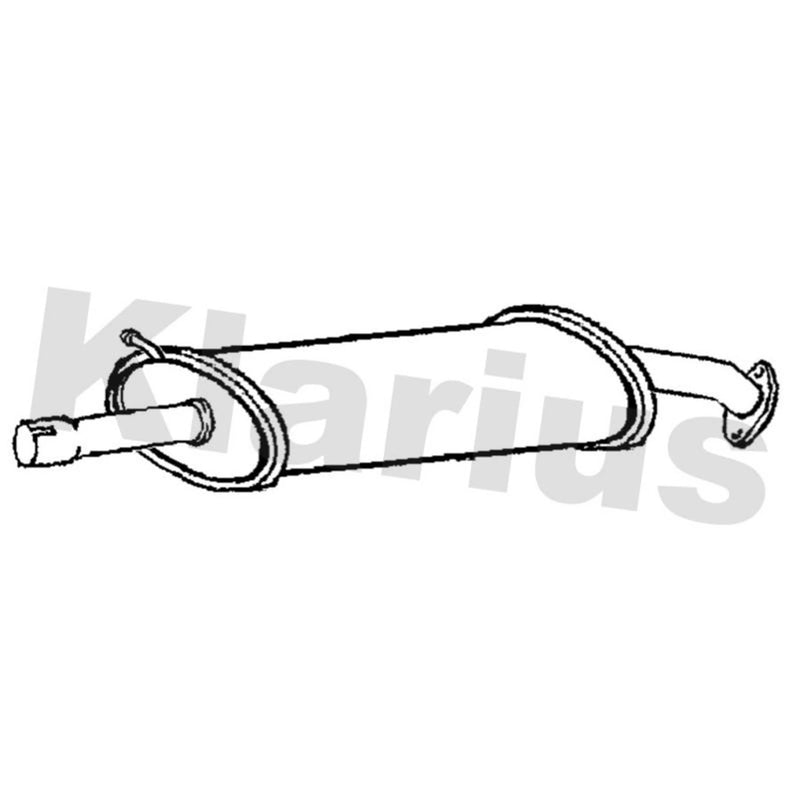 Klarius Box With Centre Pipe Centre fits Toyota Rav 4 III 2006-2013 2.0