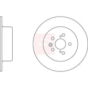Apec 2 x Solid Rear Brake Discs DSK2305-x2