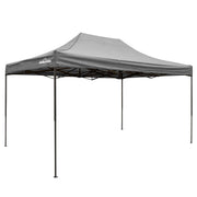 Dellonda 3 x 4.5m Pop-Up Gazebo Heavy Duty Carry Bag Rope Stakes & Weight Grey Dellonda - Dynamic Drive