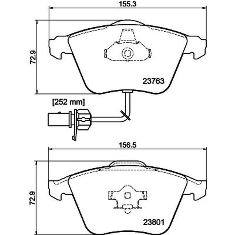 Mintex Front & Rear Brake Discs & Pads fits Audi A4 B7 2004-2009 2.0 2.5 2.7