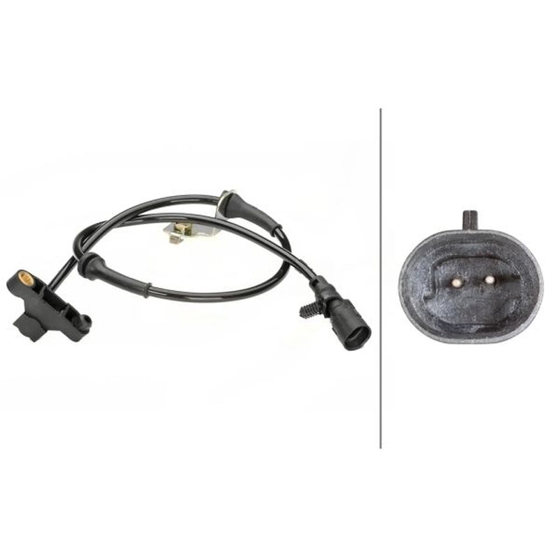 Hella ABS Wheel Speed Sensor Front fits Chrysler Neon II 1999-2006 1.6 1.8 2.0