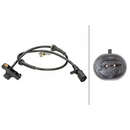 Hella ABS Wheel Speed Sensor Front fits Chrysler Neon II 1999-2006 1.6 1.8 2.0