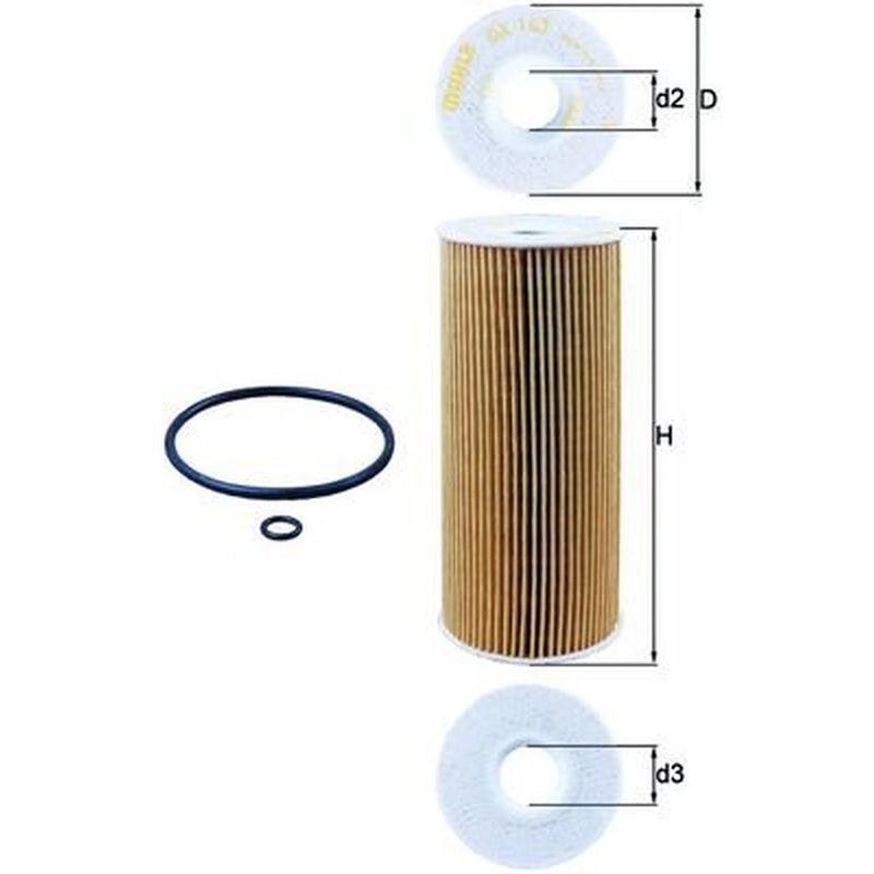 Mahle Engine Oil Filter OX 143D