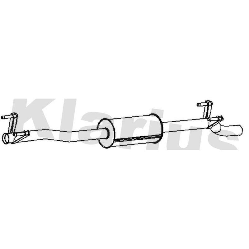 Klarius Box With Tail Pipe fits Mercedes-Benz Sprinter 3,5-T 2009-2018