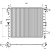 Valeo Engine Radiator 701411