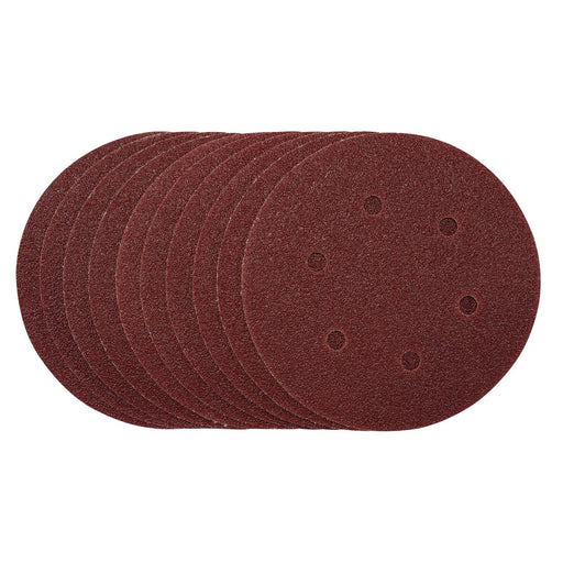 Draper Sanding Discs, 150mm, Hook & Loop, 40 Grit, (Pack of 10) 54887 Draper - Dynamic Drive