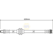 NAPA Brake Hydraulic Hose Line Rear fits Opel Movano B 2010-2021 2.3