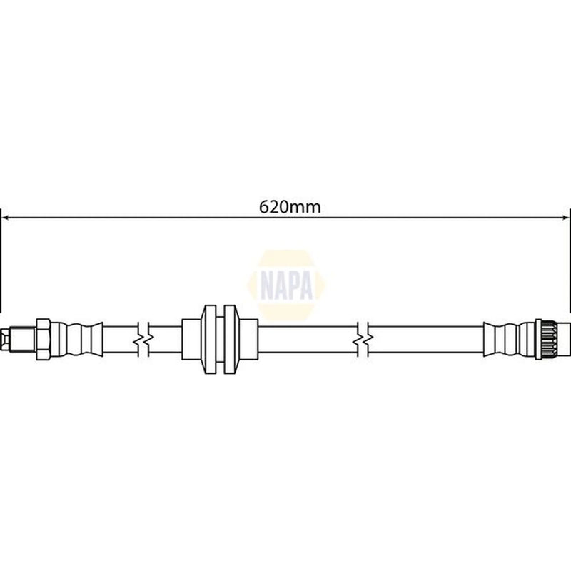 NAPA Brake Hydraulic Hose Line Rear NBH1172