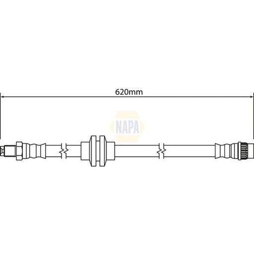 NAPA Brake Hydraulic Hose Line Rear NBH1172