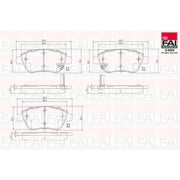FAI Front Brake Pad Set BP109