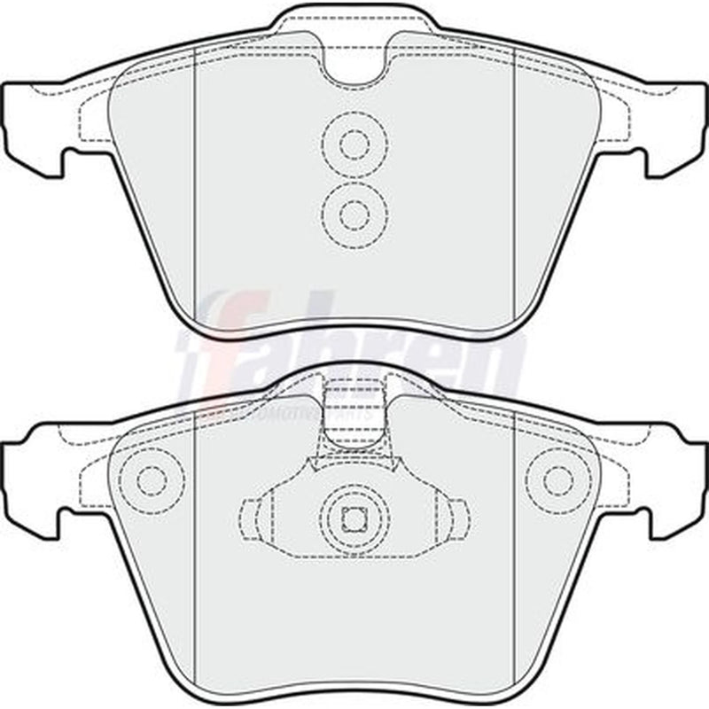 Fahren Front Brake Vented Discs & Pads fits Volvo V70 2005-2008