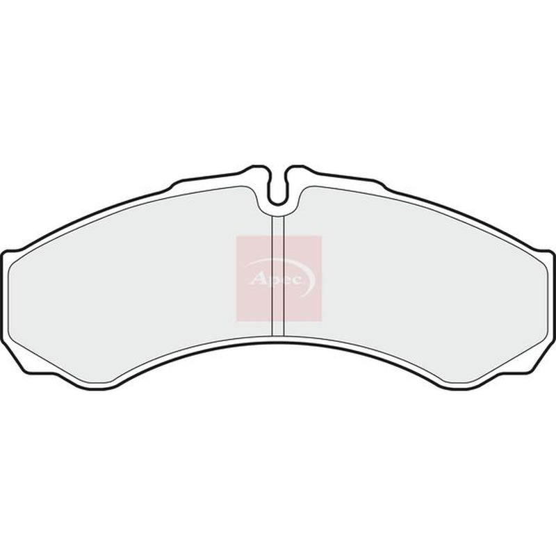 Apec Front Brake Pad Set fits Iveco Daily III 1999-2007 2.8