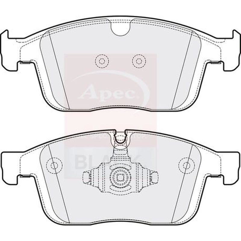 Apec Black Front Brake Pad Set fits Volvo XC60 I 2013-2017