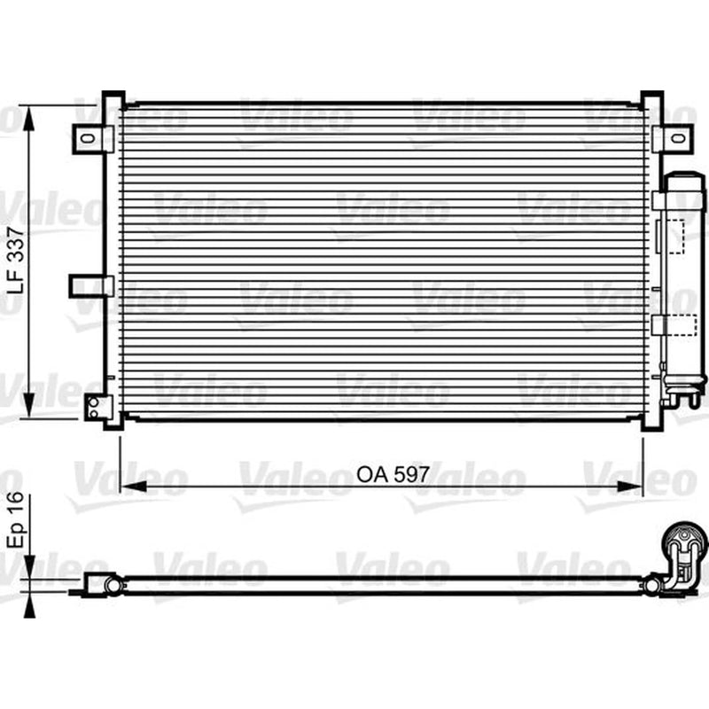 Valeo Air Conditioning Condenser 814227