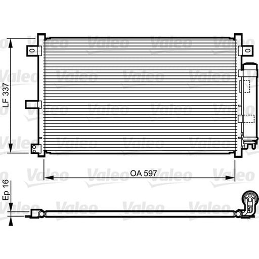 Valeo Air Conditioning Condenser 814227