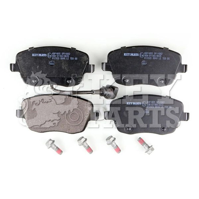 Key Parts 4 x Front Brake Pad Set fits Seat Ibiza 2002-2009 1.4 1.8 1.9