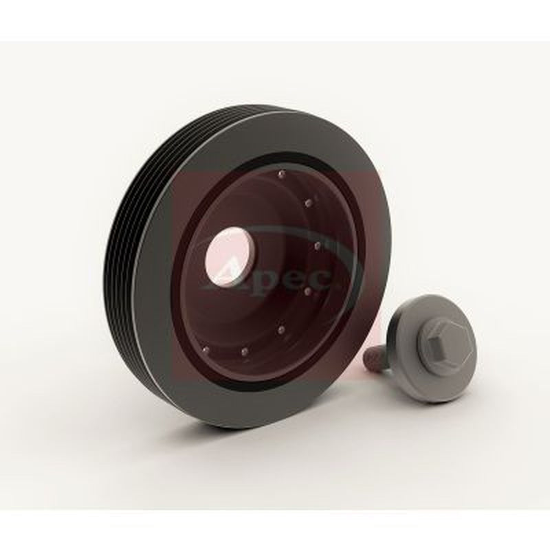 Apec Crank Shaft Belt Pulley fits Renault Clio 1999-2008 1.4 1.6