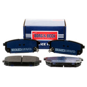 Borg & Beck Rear Brake Vented Discs & Pads fits Kia Sorento I 2006-2011 2.5 3.3