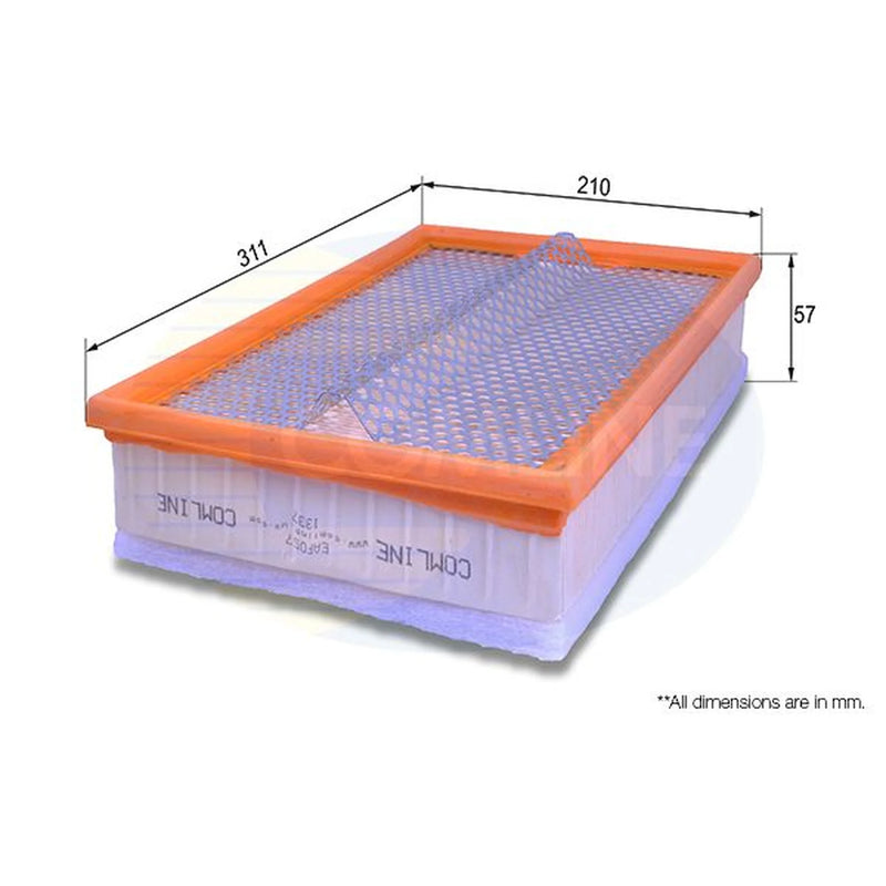 Comline Engine Air Filter fits Ford Galaxy 1995-2006 1.9 2.0 2.3 2.8