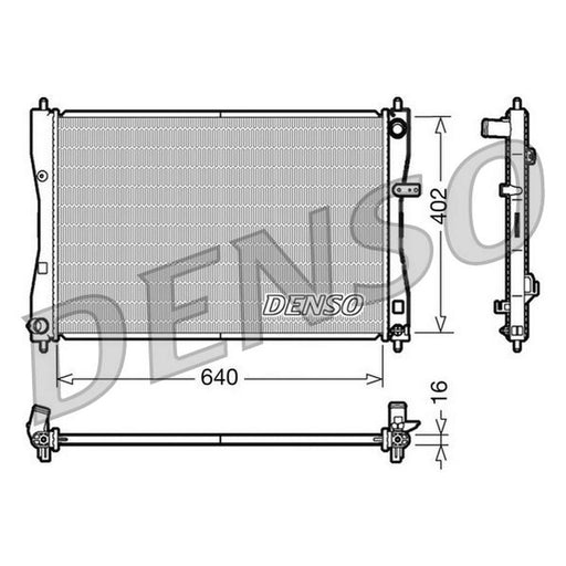 Denso Engine Radiator fits Mitsubishi Colt VI 2004-2012 1.5