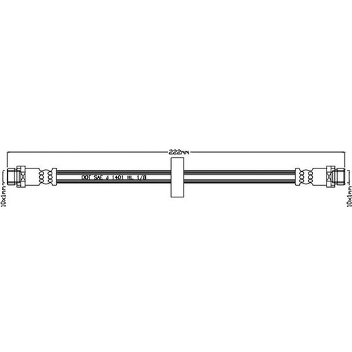 Juratek Brake Hydraulic Hose Line inner JBH1273