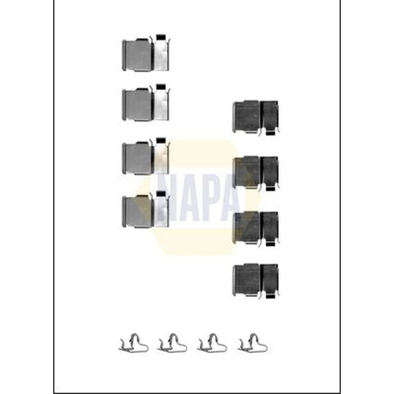 NAPA Brake Pad Accessory Fitting Kit Rear fits Toyota Land Cruiser 1990-1996