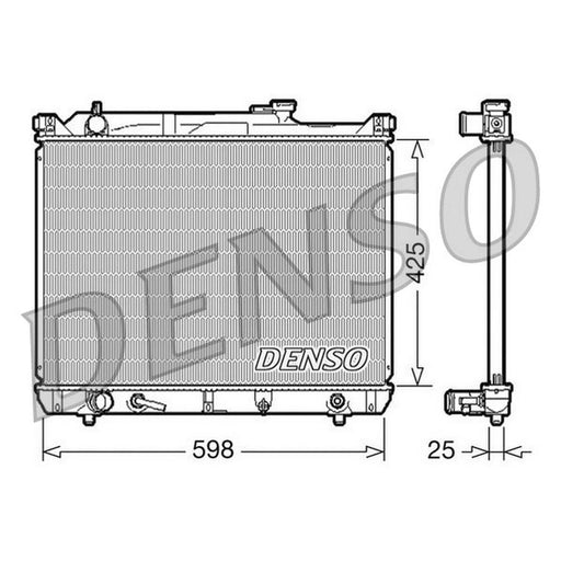 Denso Engine Radiator fits Suzuki Grand Vitara I 1998-2003 2.5 2.7