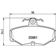 Mintex Rear Brake Pad Set MDB1287