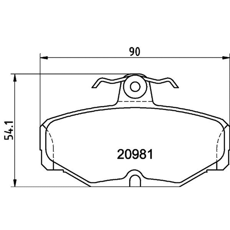 Mintex Rear Brake Pad Set MDB1287