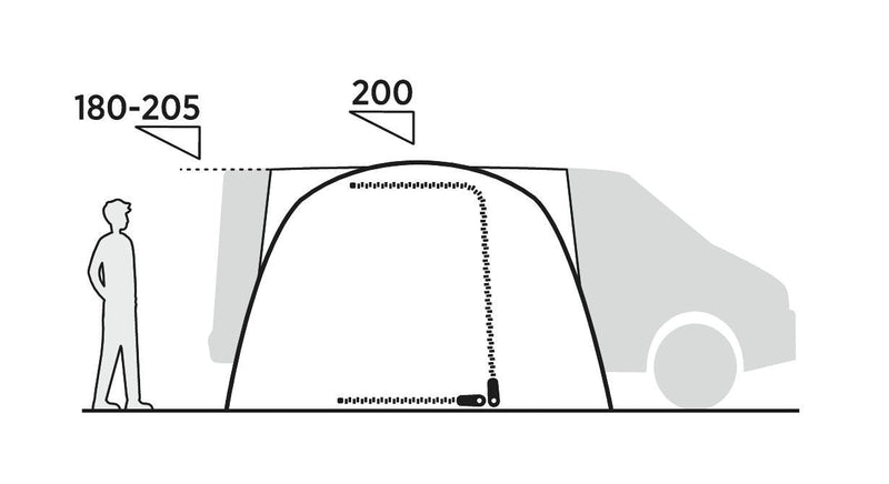 Easy Camp Reine Driveaway Awning Grey Easy Camp - Dynamic Drive