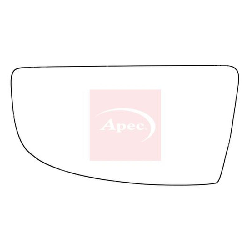 Apec Exterior Wing Mirror Glass Left fits Ford Transit V363 2013-2024 2.0 2.2