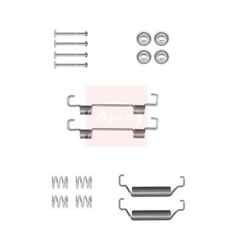 Apec Parking Brake Shoe Accessory Kit Rear fits Man Tge 2017-2024 2.0