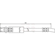 Apec Brake Hydraulic Hose Line Front fits Opel Corsa A 1982-1993