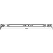 Abtex Brake Hydraulic Hose Line Rear fits Daewoo Espero 1995-1999 1.5 1.8 2.0