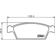 Mintex Front Brake Pad Set fits Daewoo Tico 1995-2000 0.8