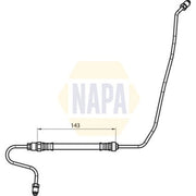 NAPA Brake Hydraulic Hose Line outer NBH1137