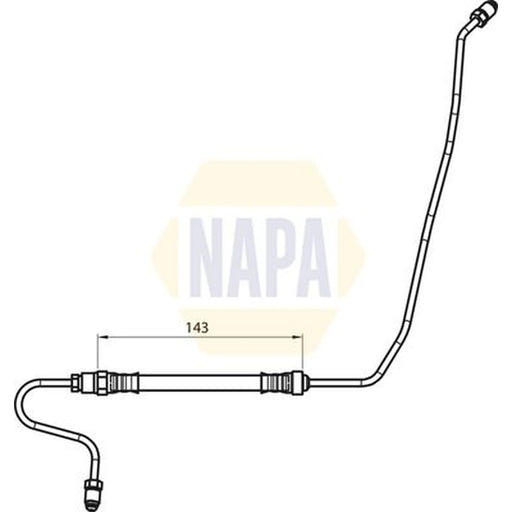 NAPA Brake Hydraulic Hose Line outer NBH1137