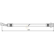NAPA Brake Hydraulic Hose Line Rear Left NBH1322