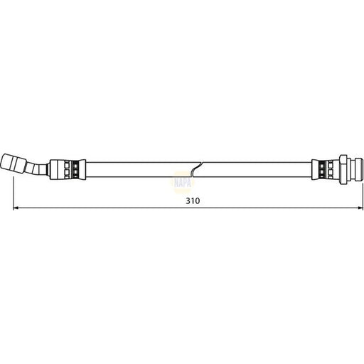 NAPA Brake Hydraulic Hose Line Rear Left NBH1322