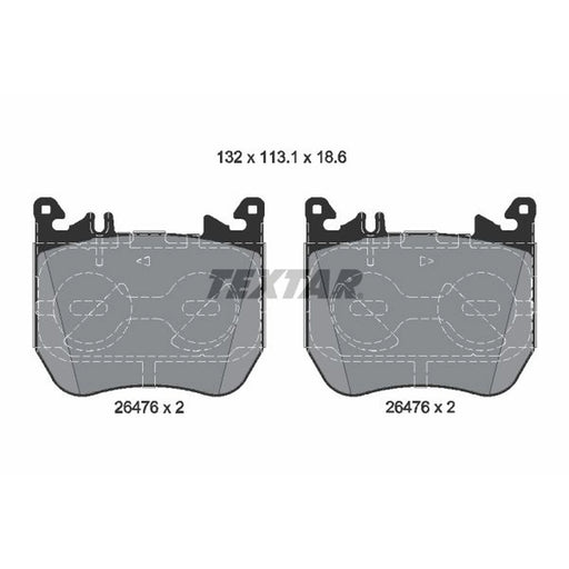 Textar Front Brake Pad Set 2647601
