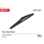 Denso Rear Wiper Blades fits Hyundai I10 III 2019-2020 1.0 1.2