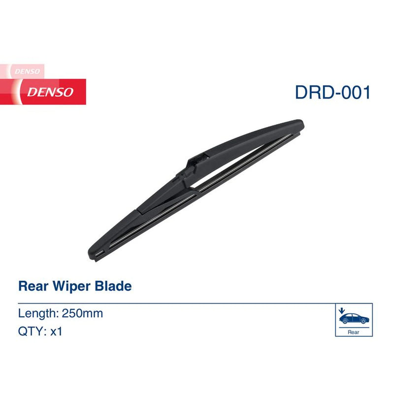Denso Rear Wiper Blades fits Hyundai I10 III 2019-2020 1.0 1.2