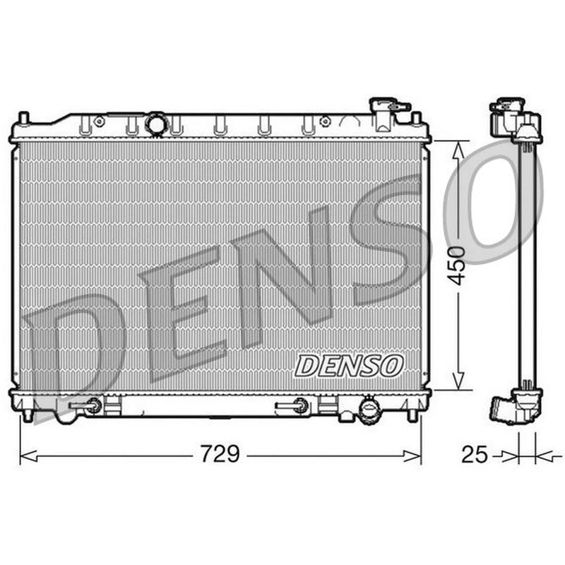 Denso Engine Radiator fits Nissan Murano I 2003-2008 3.5
