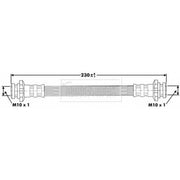 Borg & Beck Brake Hydraulic Hose Line Rear Right BBH6883