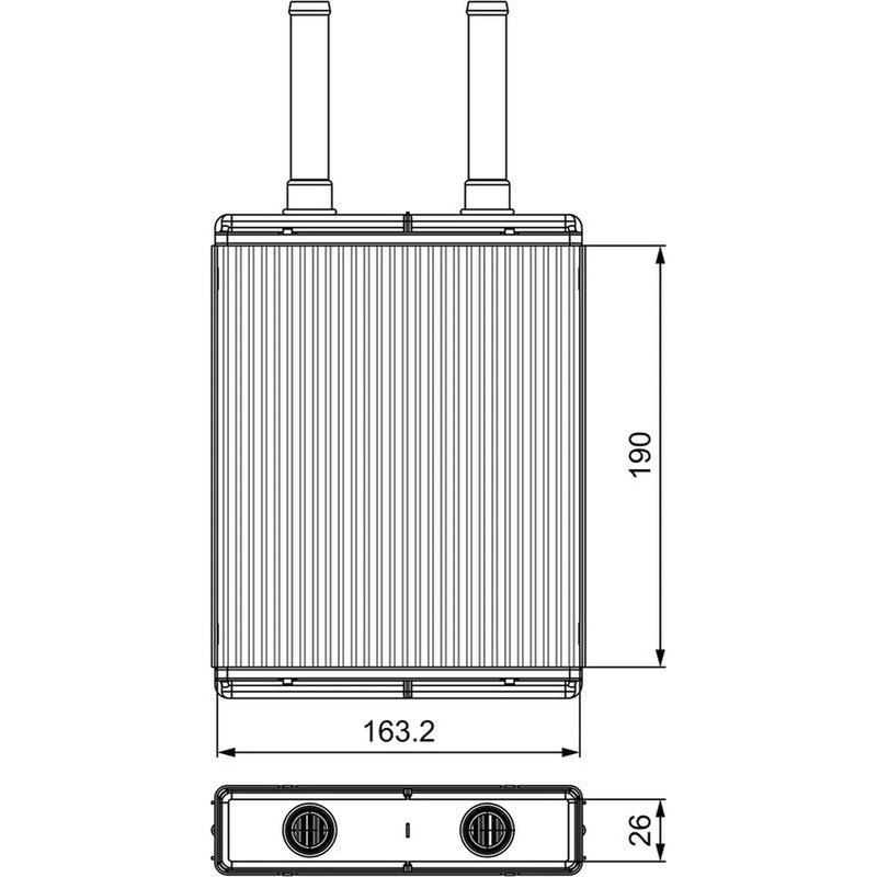 Valeo Heater Matrix Core Heat Exchanger 811560