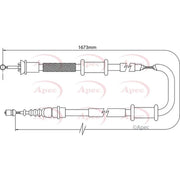 Apec Handbrake Cable Right Rear CAB1112