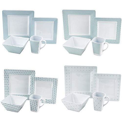 Carre Scandic Melamine Set (16Pcs) 15938869 Planete Plein Air - Dynamic Drive